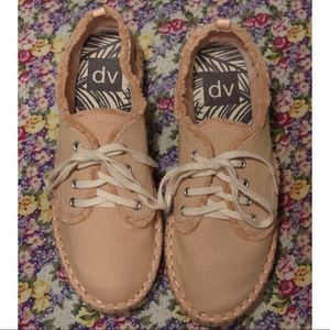 *SOLD* DV Roxie Canvas Lace Up Espadrille Platform